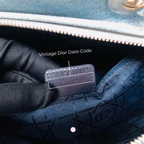 dior luggage date code